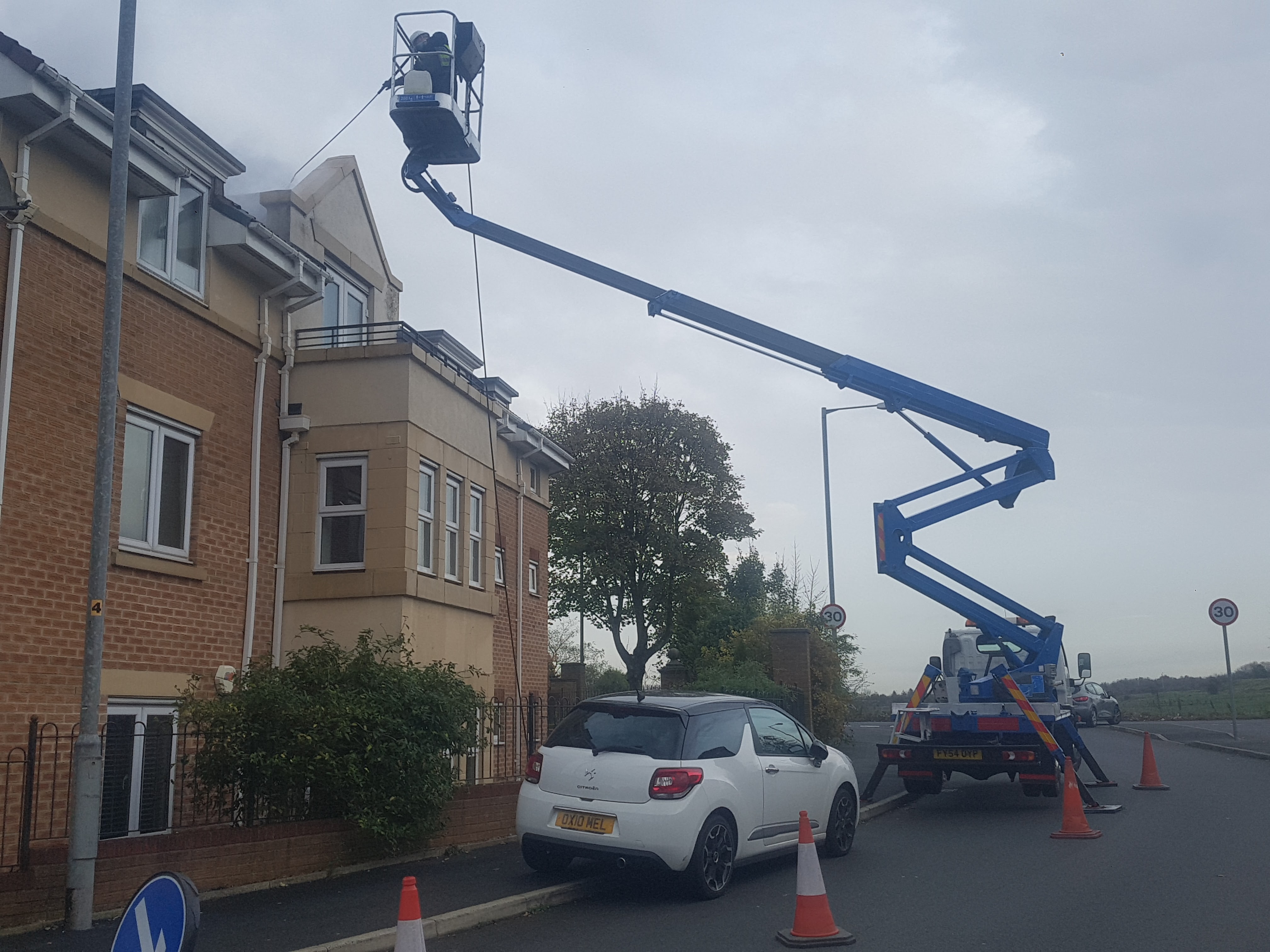 Cherry picker access platform hire in Bolton, Manchester